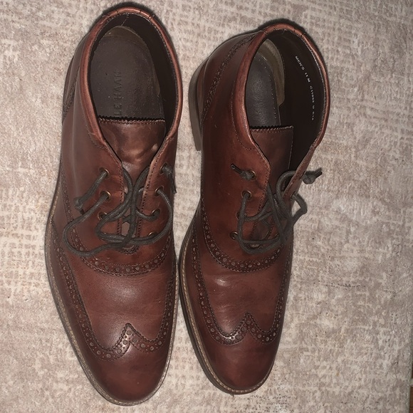 Cole Haan Wingtip Chukka Boots - Picture 4 of 11